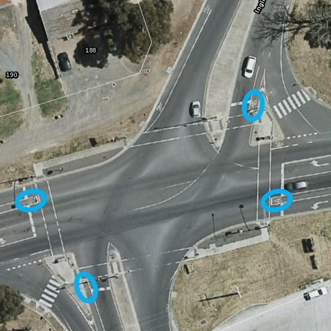 Position yourself to increase visibility at intersections