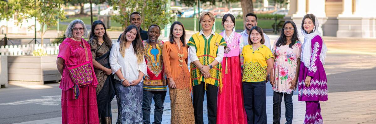 Group photo of the Intercultural Ambassadors for 2023/2024