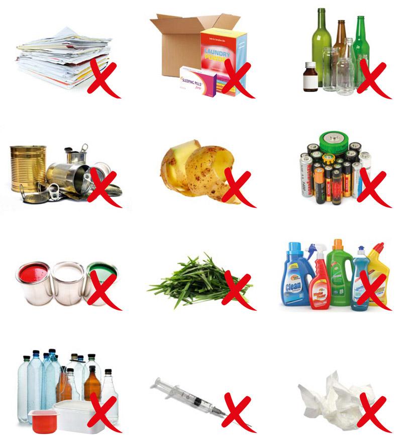 Don't put in your general waste bin