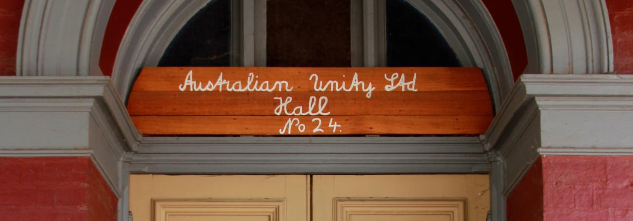 The Australian Manchester Unity Hall is a community space tucked away along the main street of Eaglehawk.