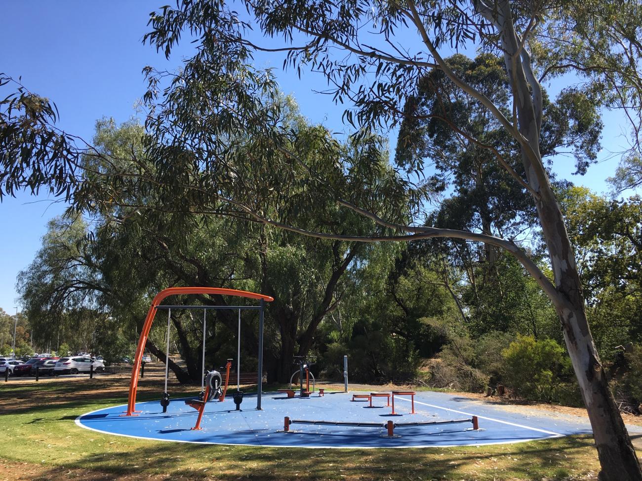 Kangaroo Flat Fitness Equipment located along Bendigo Creek near Gurri Wanyarra