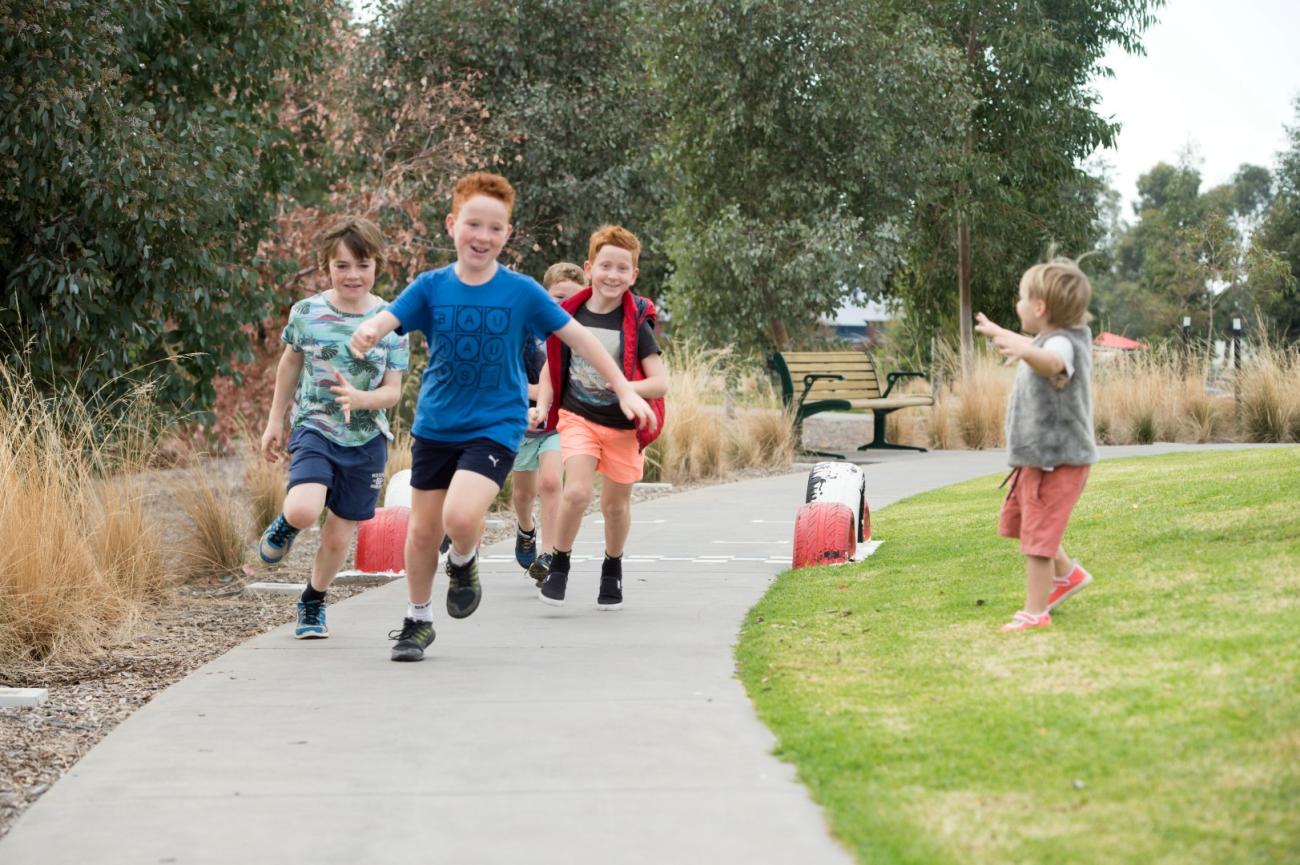 Kids Running at Regent Park