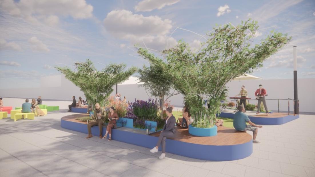 Hargreaves Mall landscaping concept