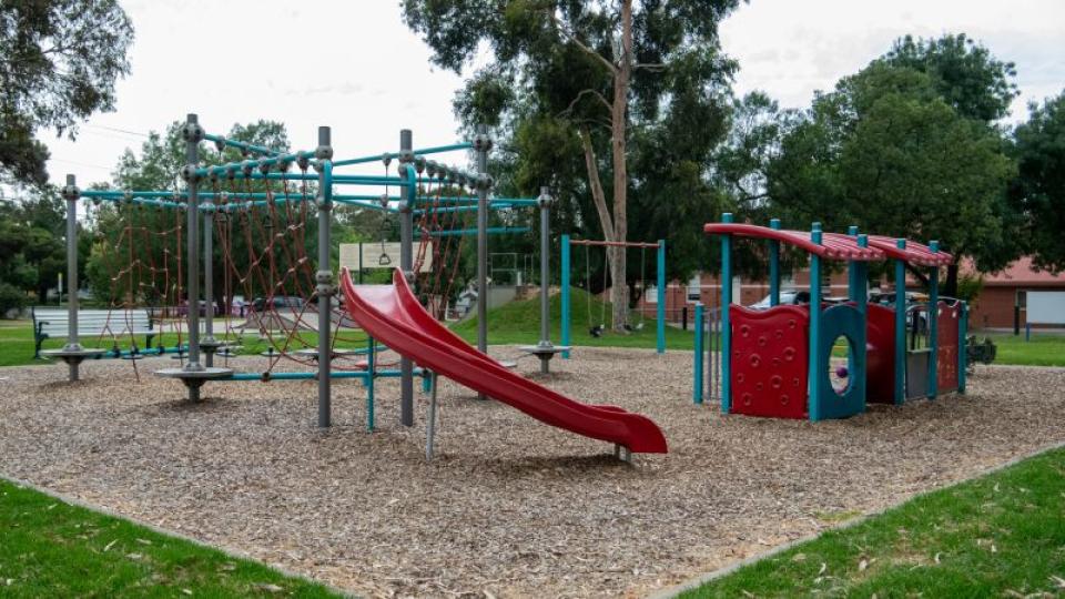 Play equipment at Axedale playspace