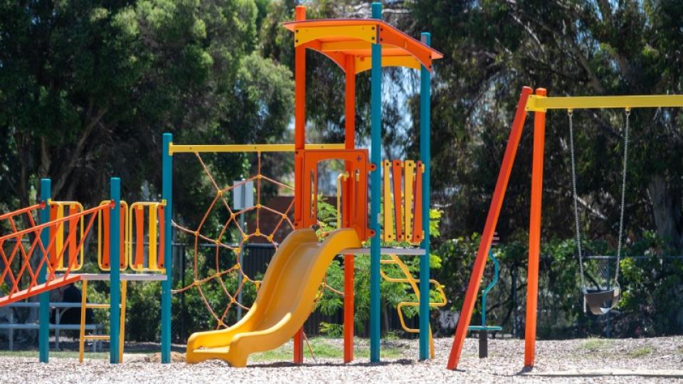 Play equipment at Burvale Court playspace