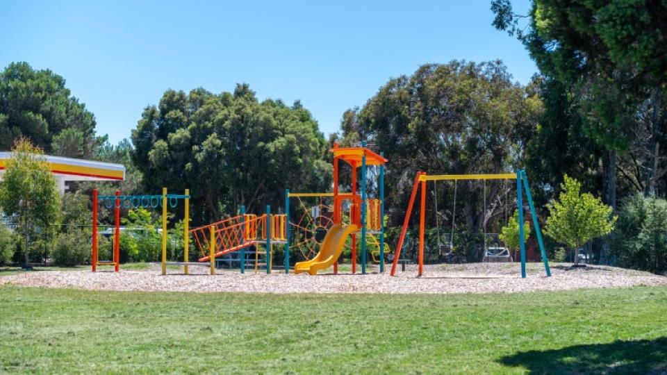 Play equipment at Burvale Court playspace