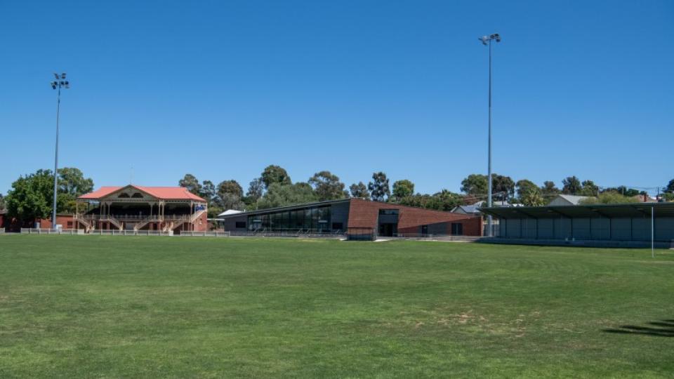 Pavilion and building at Canterbury Park Oval