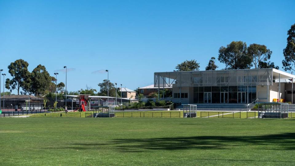 Oval and facilities at Harry Trott recreation reserve