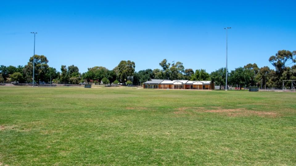 Building and oval at Weeroona Oval