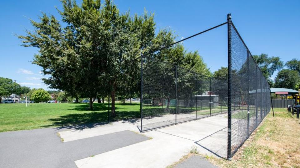 Cricket net and grass area at Londonderry Reserve