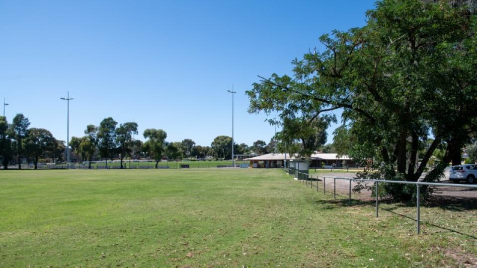 Soccer pitch at Shadforth Park