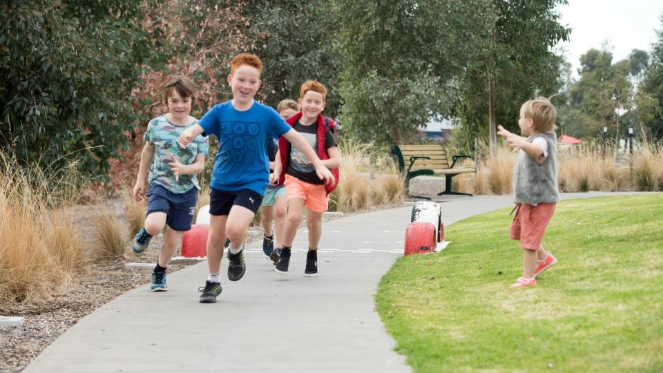 Kids Running at Regent Park
