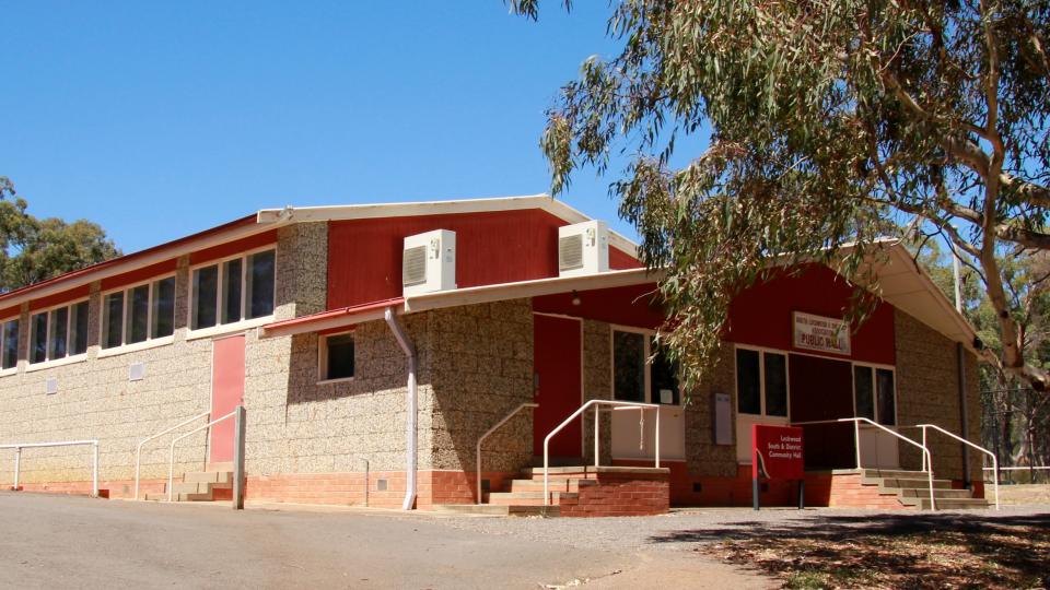 The Lockwood South Hall, on the corner of Crusoe Road and the Calder Alternate Highway.