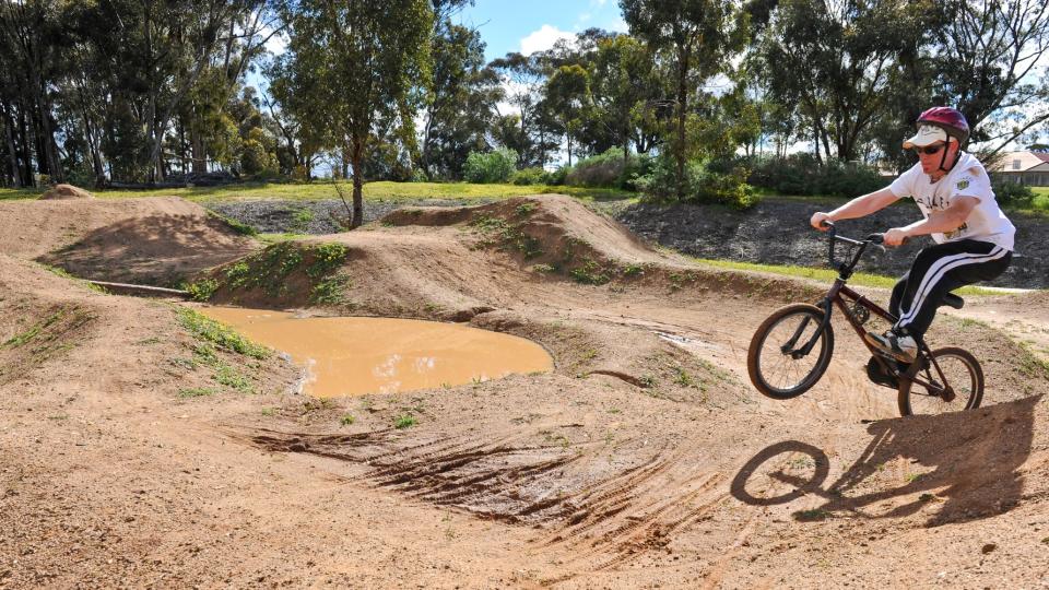 Person Doing Jumps on BMX Bike