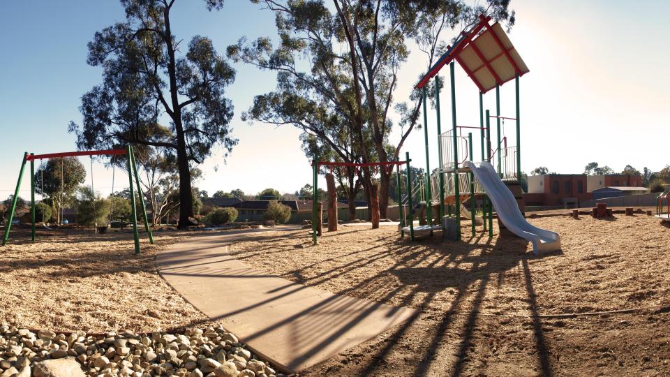 Summit Drive Playspace Kennington has used upcycled materials in it's construction